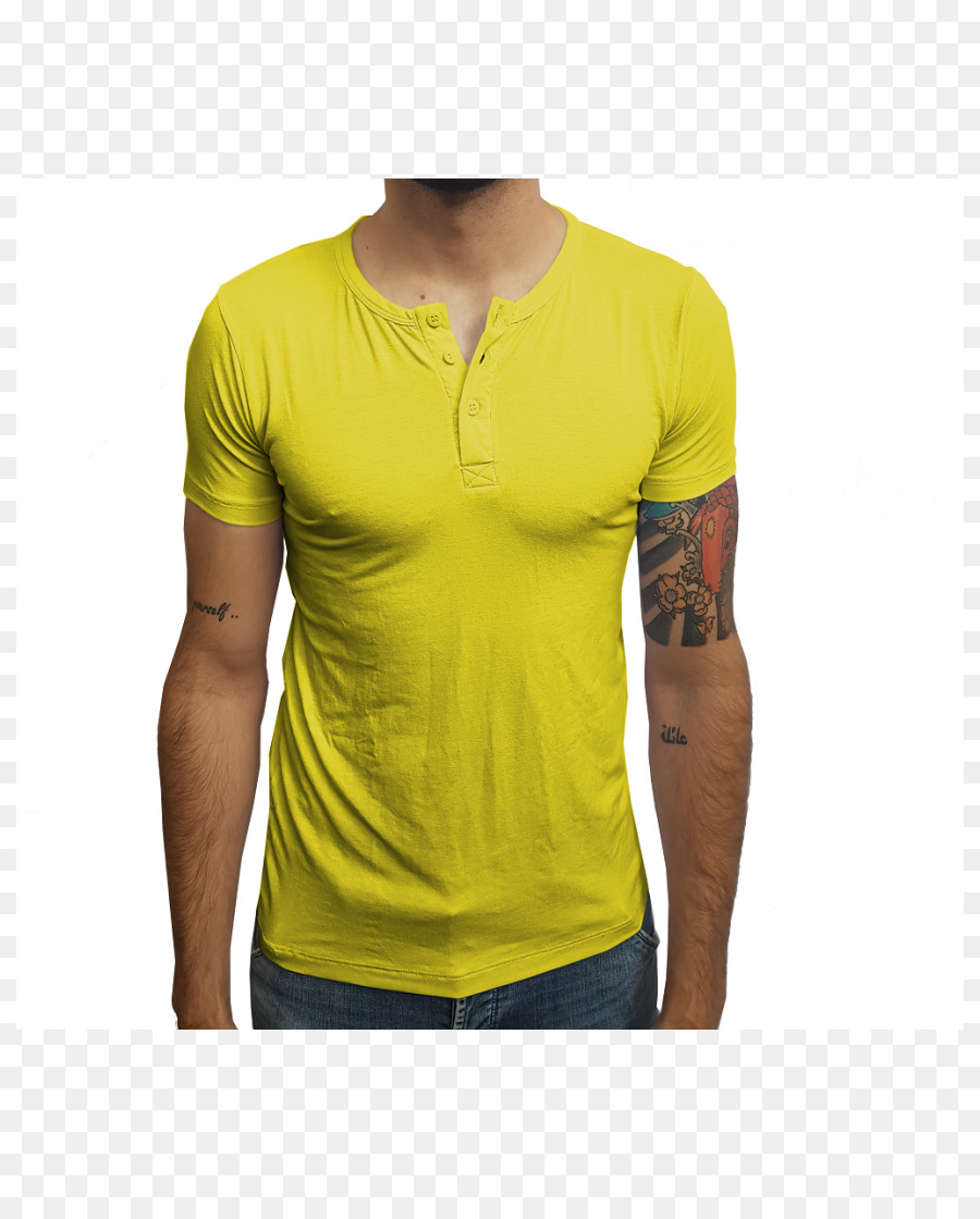 T-shirt Henley-shirt Kragen Ärmel Kleidung - T Shirt