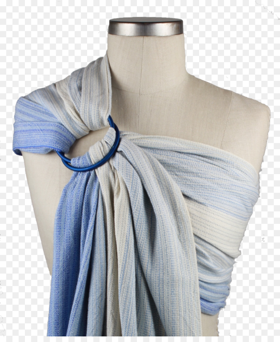 Tessitura Sciarpa Blu in tessuto di Seta - vento panno