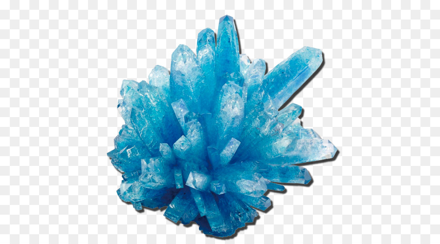 Kristall Wachstum Quarz Gelb Blau - andere