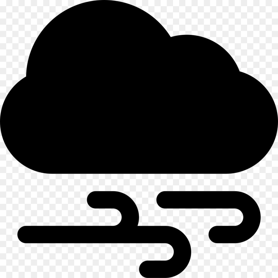 Icone Del Computer Vento Simbolo Cloud Meteorologia - vento