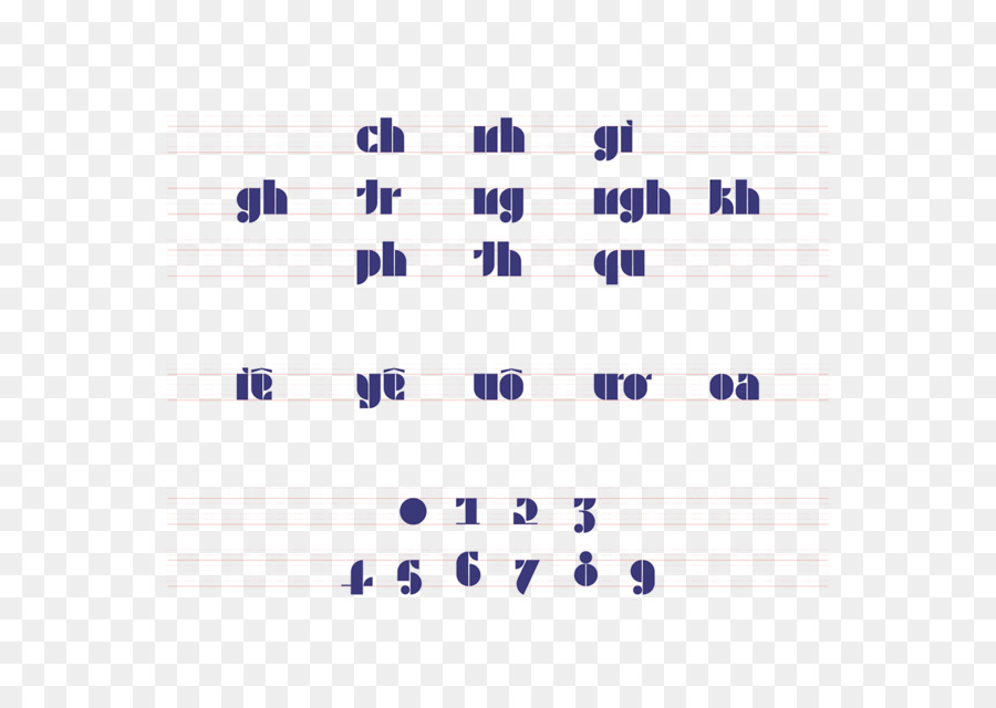 Vietnamesische alphabet Schrift Vietnamesen Schriftart - 2018 font design