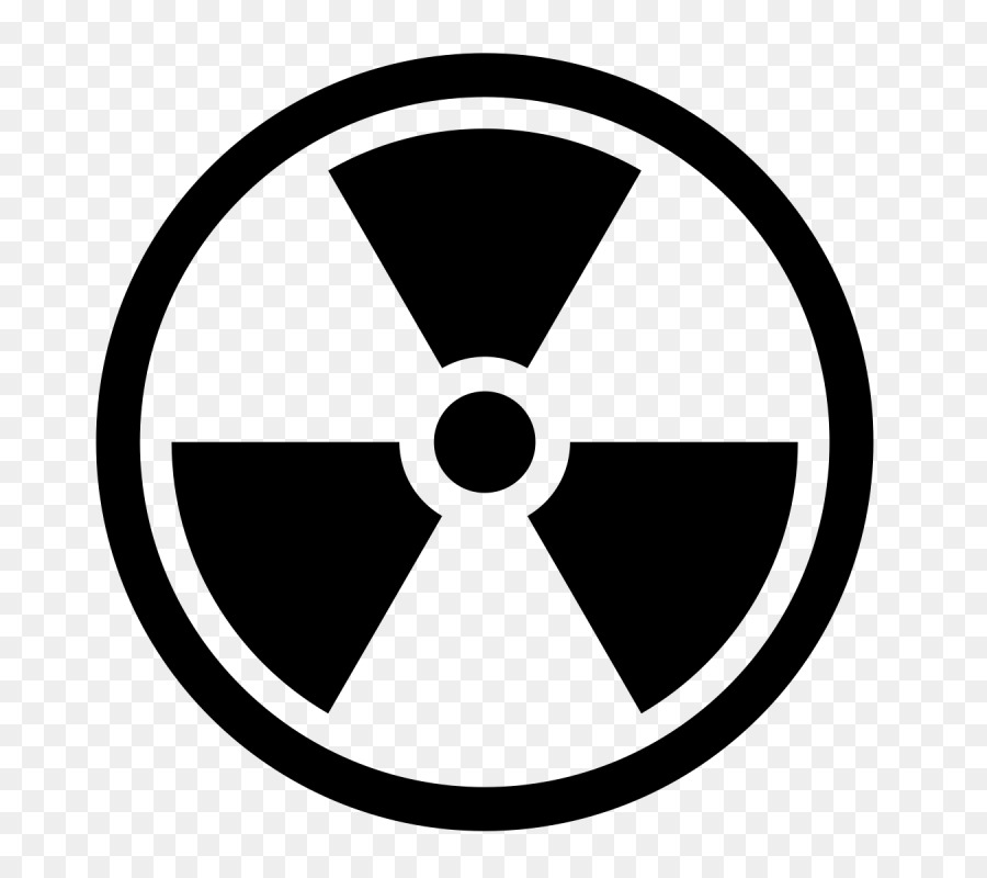Radioaktiver Zerfall Strahlung Biologische Gefährdung-Hazard-symbol - Symbol