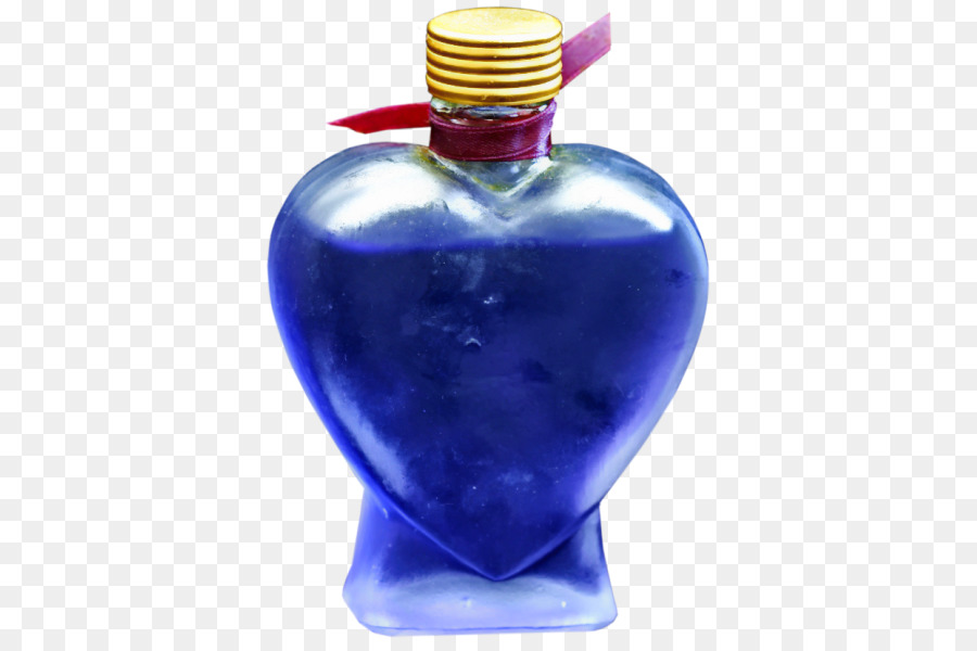 Glas Flasche, Cobalt blau - Glas