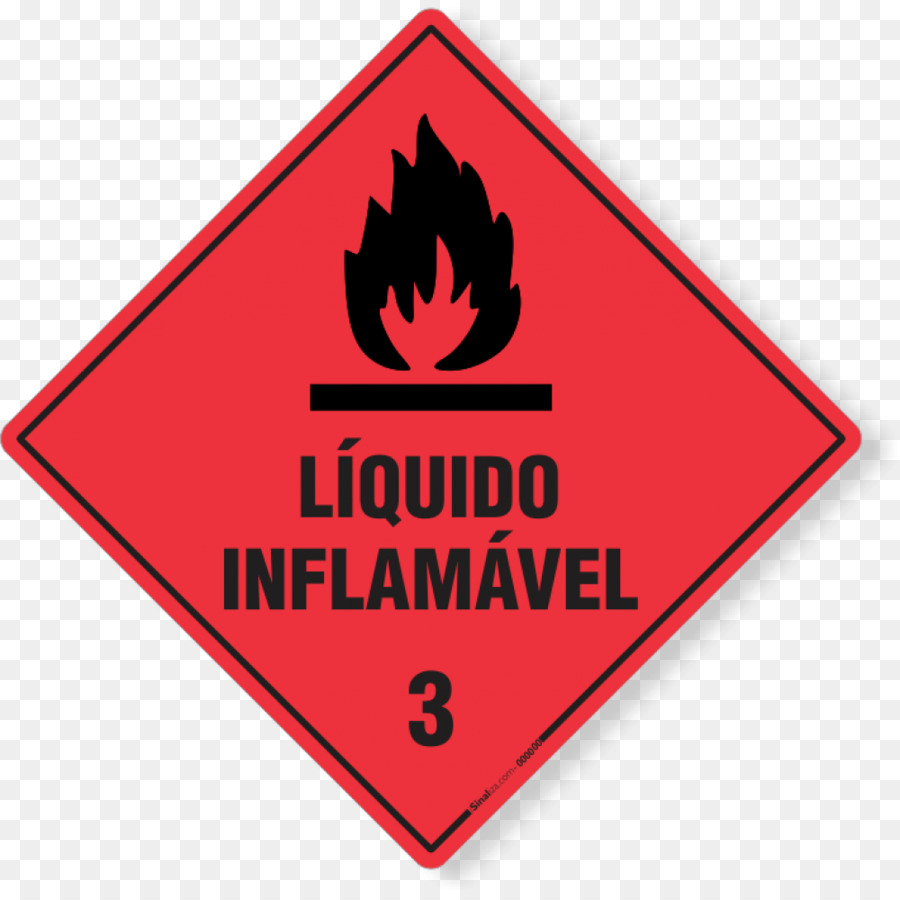Merci pericolose e di infiammabilità infiammabilità Cartello Adesivo liquido Infiammabile - Liquido