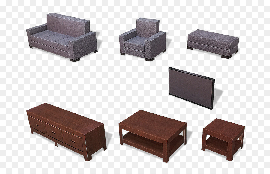 Papier Modell Tisch Möbel Wohnzimmer - Tabelle
