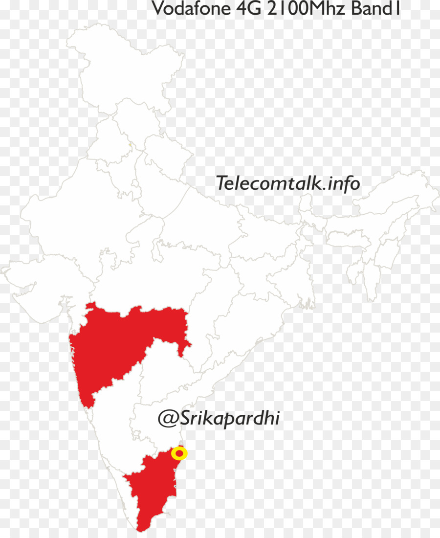 Maharashtra mappa Vuota Punto Linea - mappa