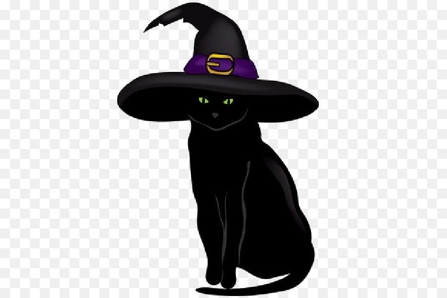 Schwarze Katze Kätzchen Halloween Clip art - Katze