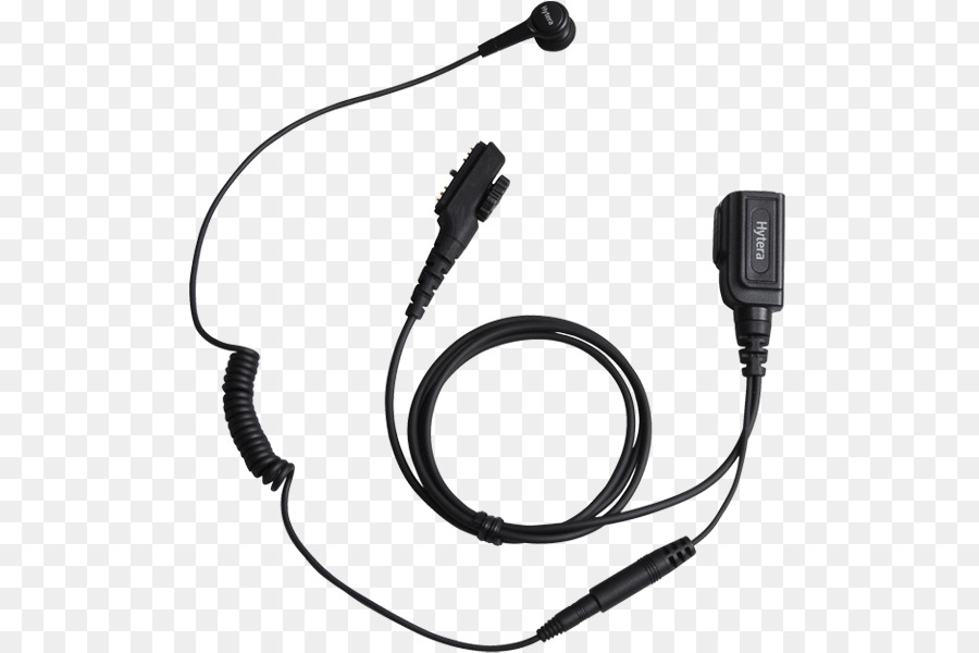 Zwei-Wege-radio-Mikrofon-Digital Mobil radio Hytera-Headset - ein headset tragen.