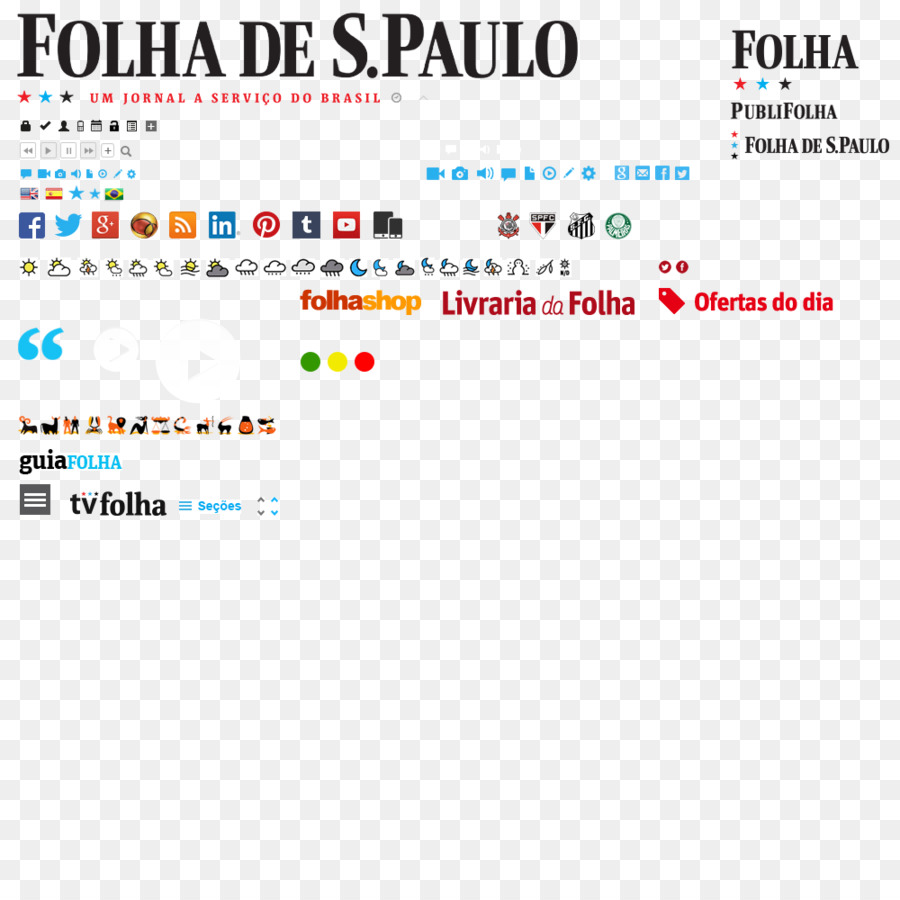 Sao Paulo, Folha de S. Paulo Collection Blatt Vereinigte Staaten Republikanische Partei - Blatt