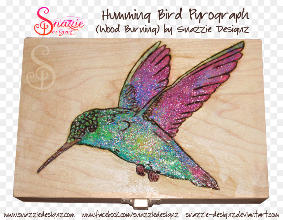 Hummingbird DeviantArt Künstler Brandmalerei - Verbranntem Holz
