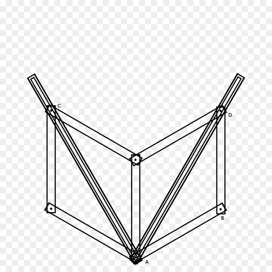 Fahrradrahmen Linie, Dreieck - Winkel geometrie
