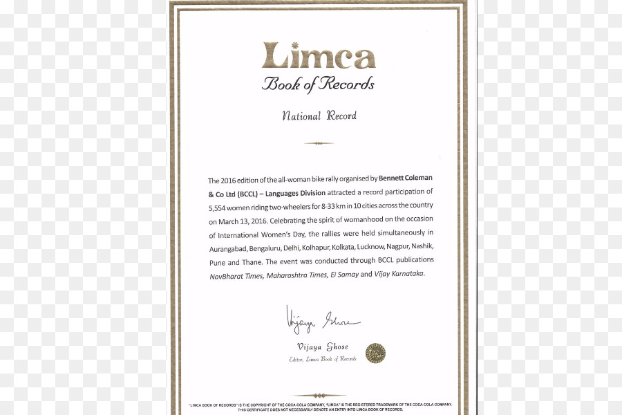 Limca Buch der Rekorde Weltrekord Mango - Buchen