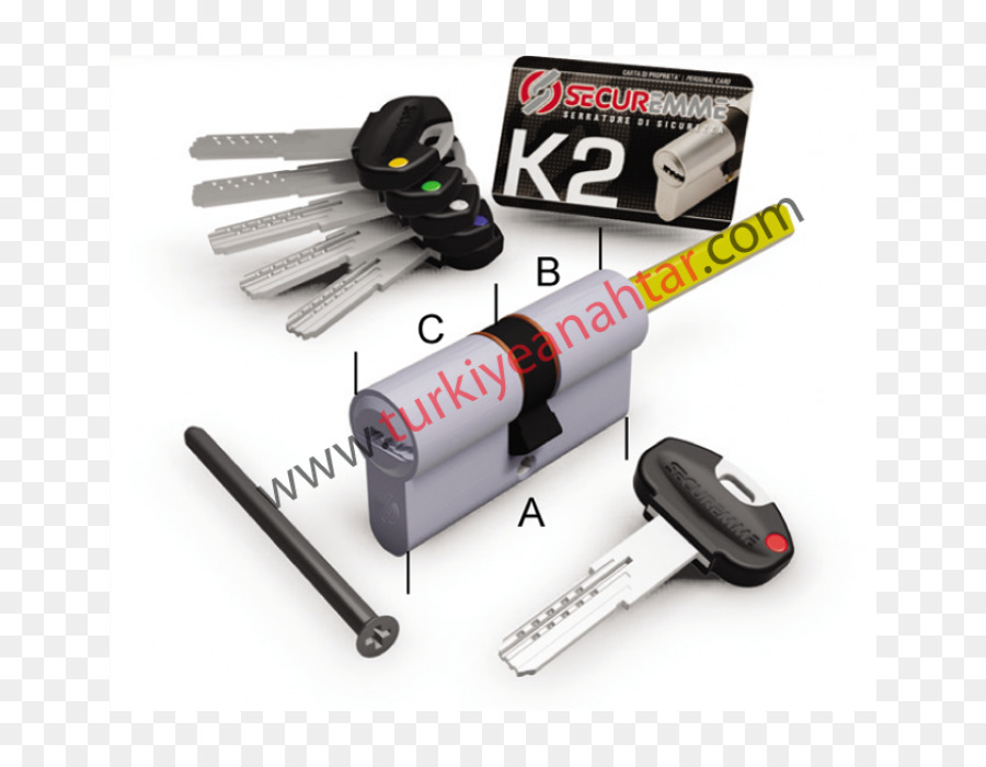 K2 Schließzylinder Schlüssel Securemme - Schlüssel