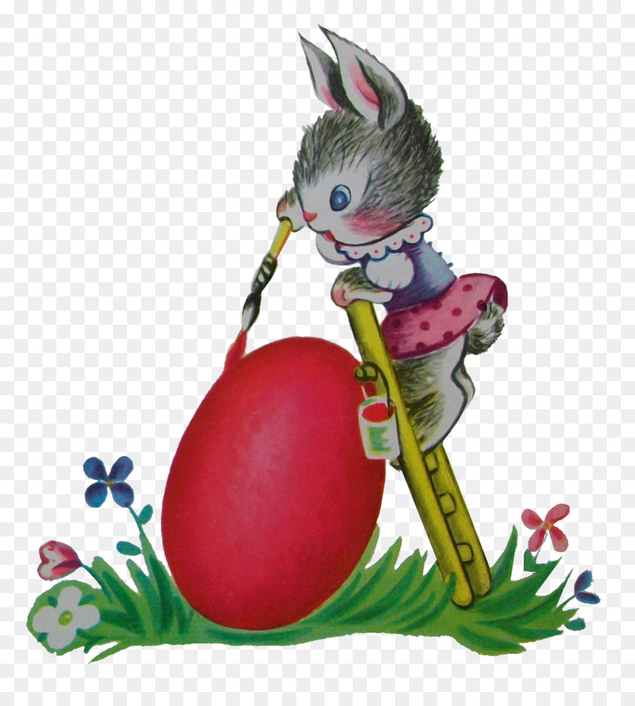 Coniglietto di pasqua, uovo di Pasqua di Figurine di Animali - uovo tubo