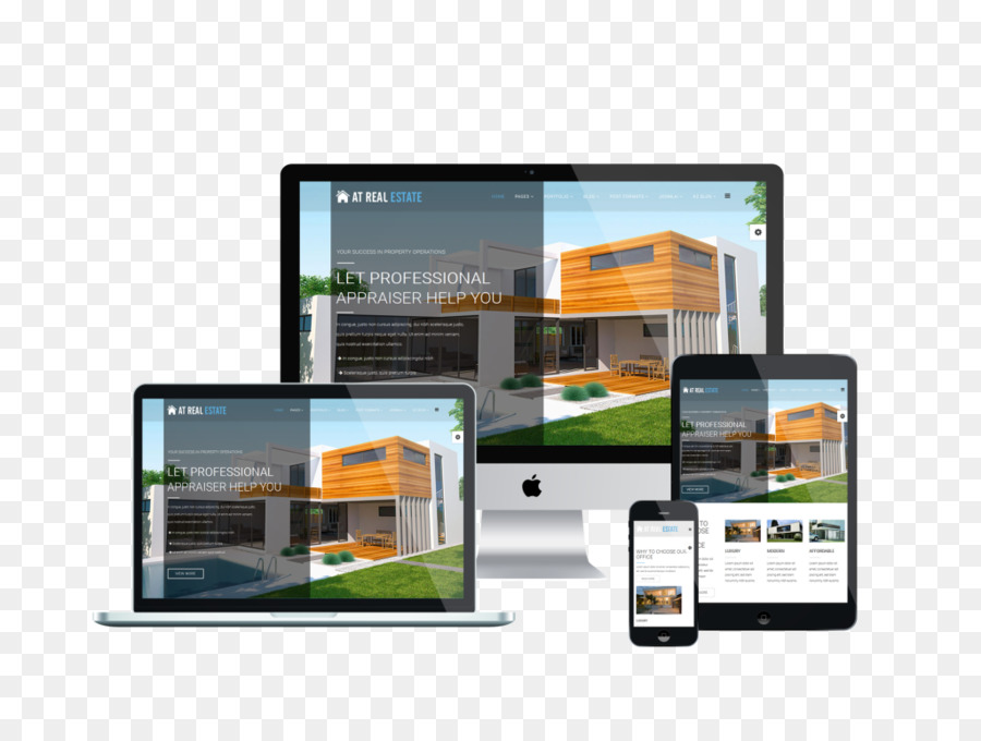 Responsive web design-Real-Estate-Web-Entwicklung-Smartphone - Mietwohnungen