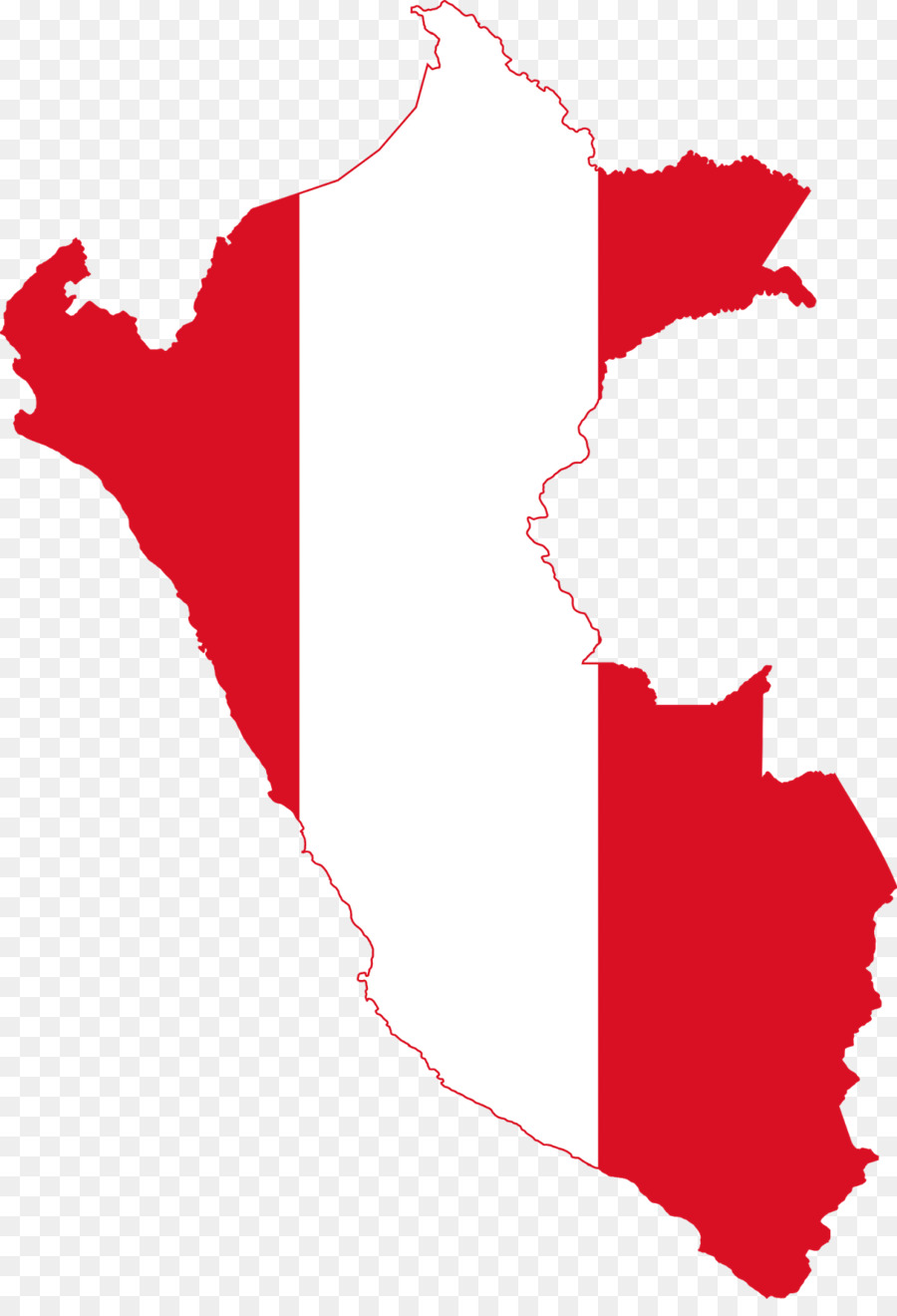Flagge von Peru-Map National flag - Anzeigen
