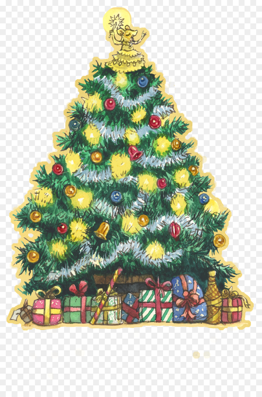 Albero di natale, ornamento di Natale Abete rosso Pino - albero di natale