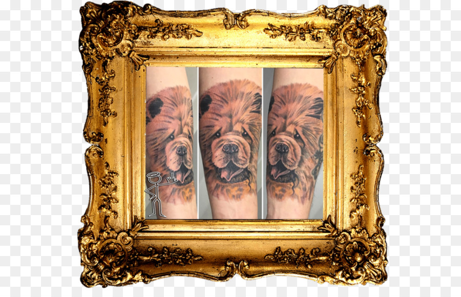 Cornici Nero e grigio Manica tatuaggio - cane tatuaggio