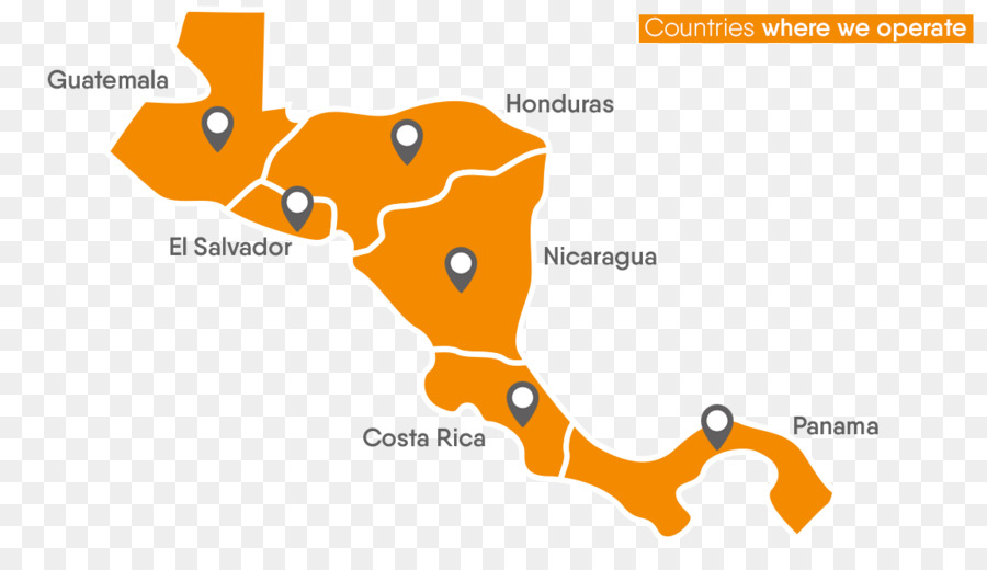 Caraibi mappa Topografica dell'america Centrale spagnolo El Salvador - mappa