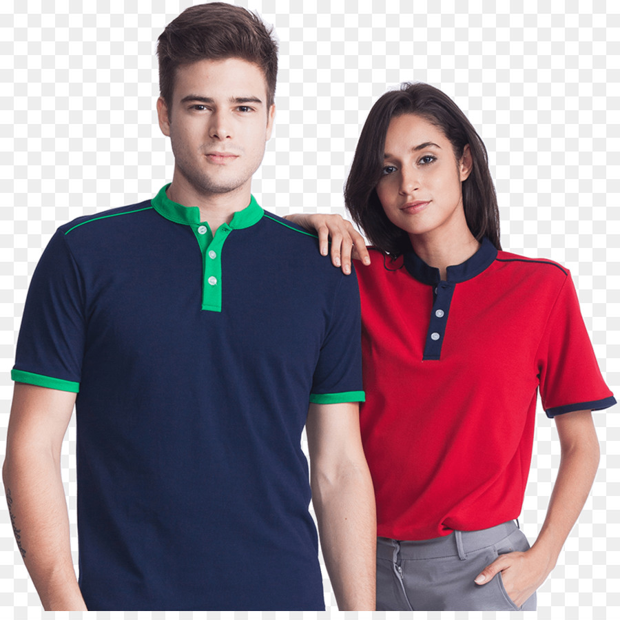 Stampato T shirt Polo Manica della camicia - Maglietta