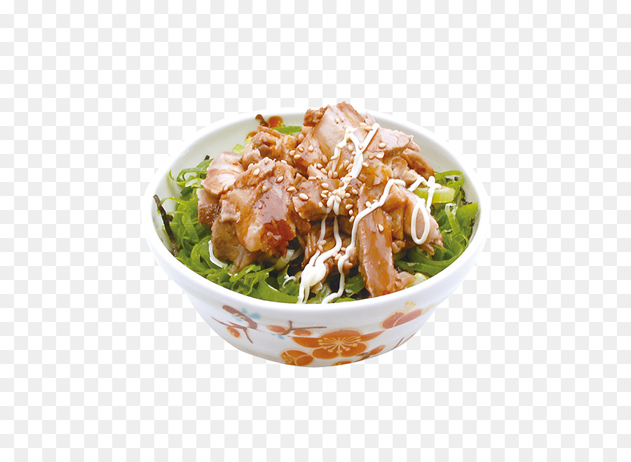 Grill Huhn, asiatische Küche Ramen Salat - Salat