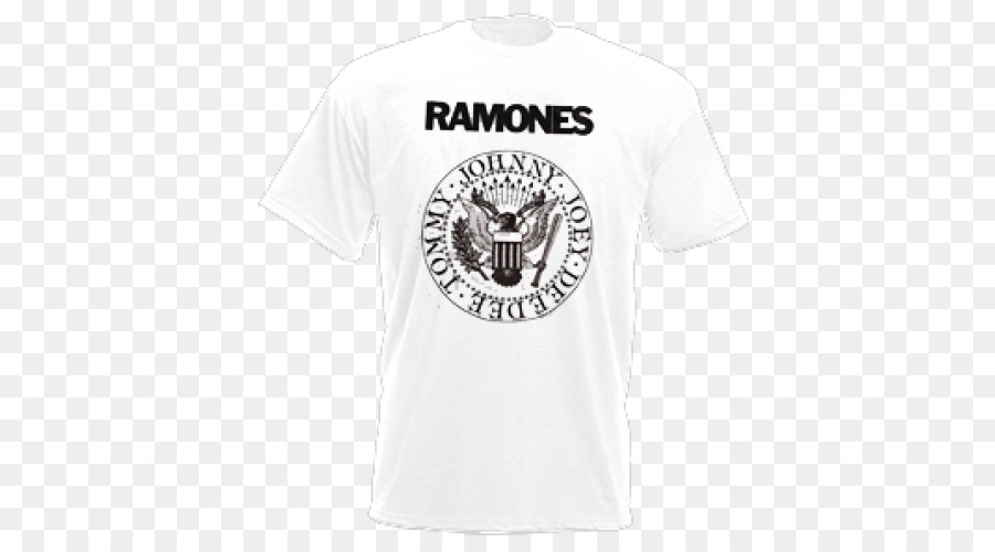 T-shirt Logo Manica Ramones Font - Maglietta