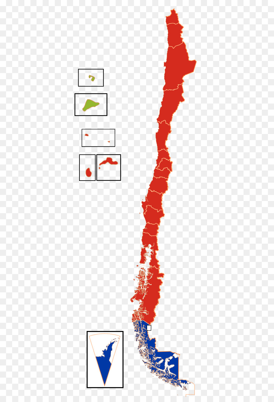 Chile Karte Clip-art - Anzeigen