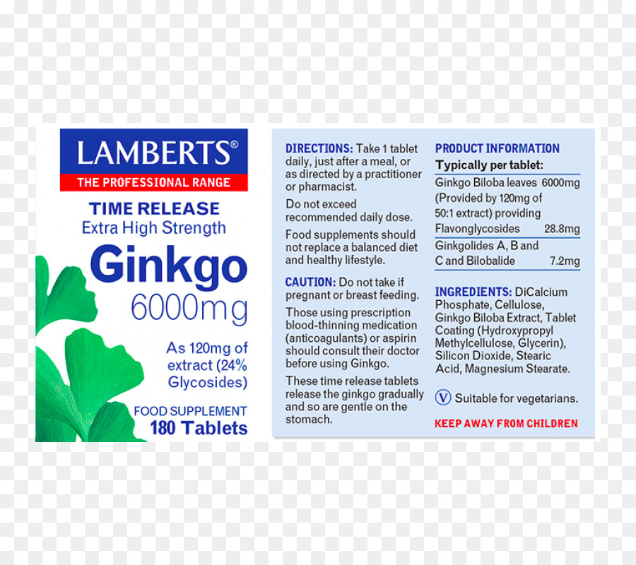 Lambert ' s Cafe Ginkgo-biloba-Service-Marke - Kalk induzierte Kalzium Freisetzung