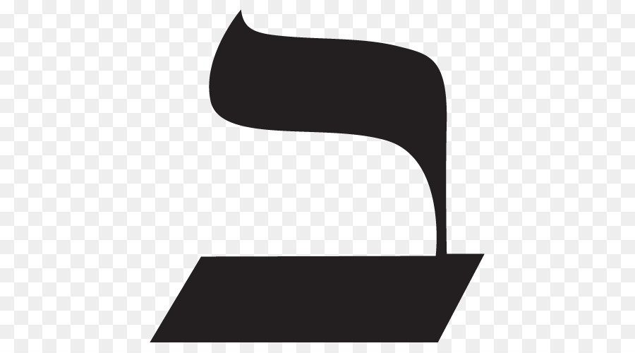 Hebräische alphabet Buchstaben Lamedh - Dagesh