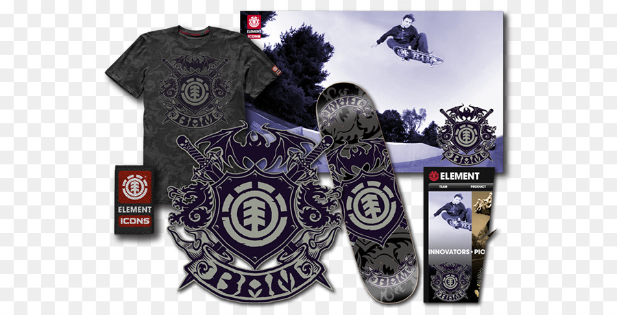 Element Skateboards Behance Logo T shirt Marke - andere