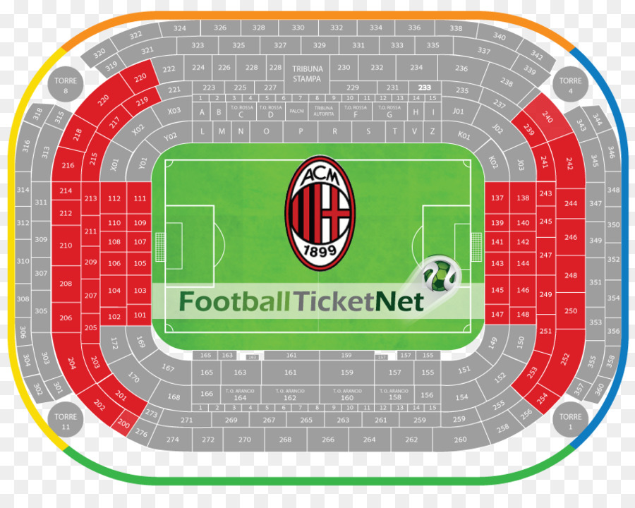 Lo Stadio Di San Siro A. C. Milan Inter Milan Serie A - biglietto di russia 2018