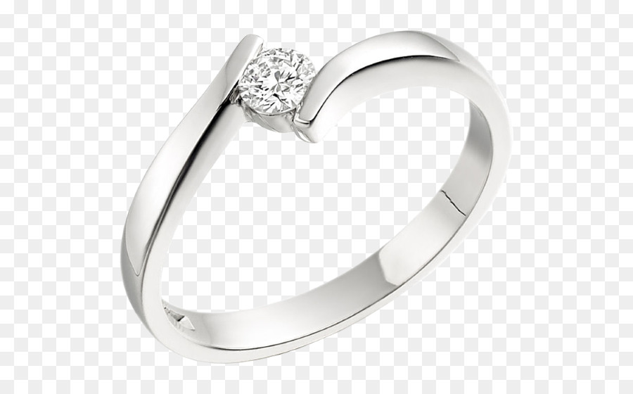 Anello di nozze di Diamante taglio anello di Fidanzamento - anello