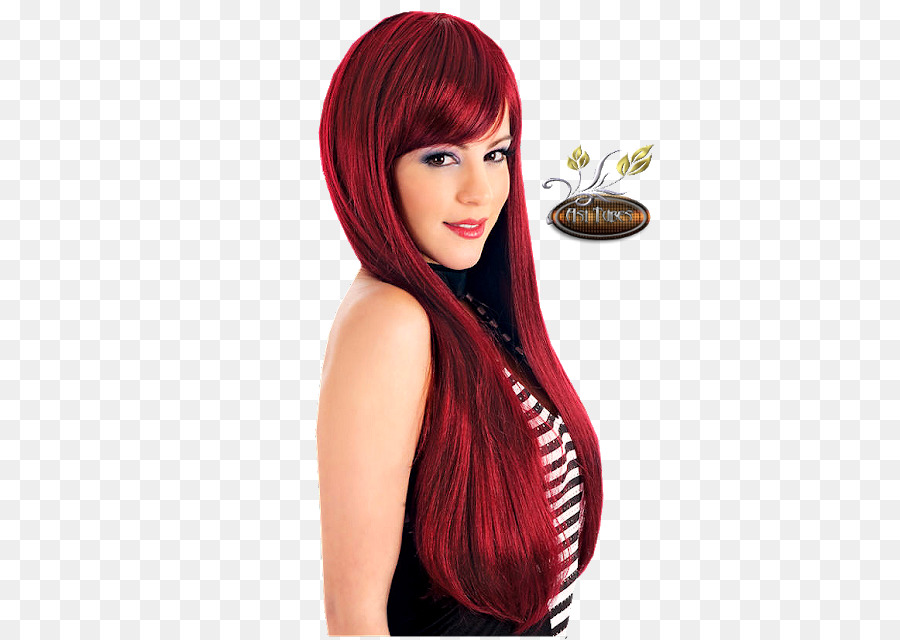 Artificial hair integrations Red hair Hair coloring Schattiert - Haar