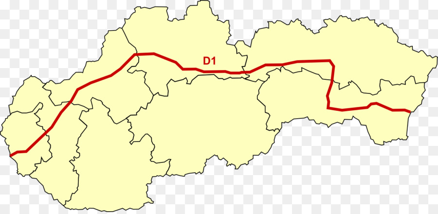 Autostrada D1 percorso Europeo E50 percorso Europeo E75 Europea E58 Clip art - Slovacchia
