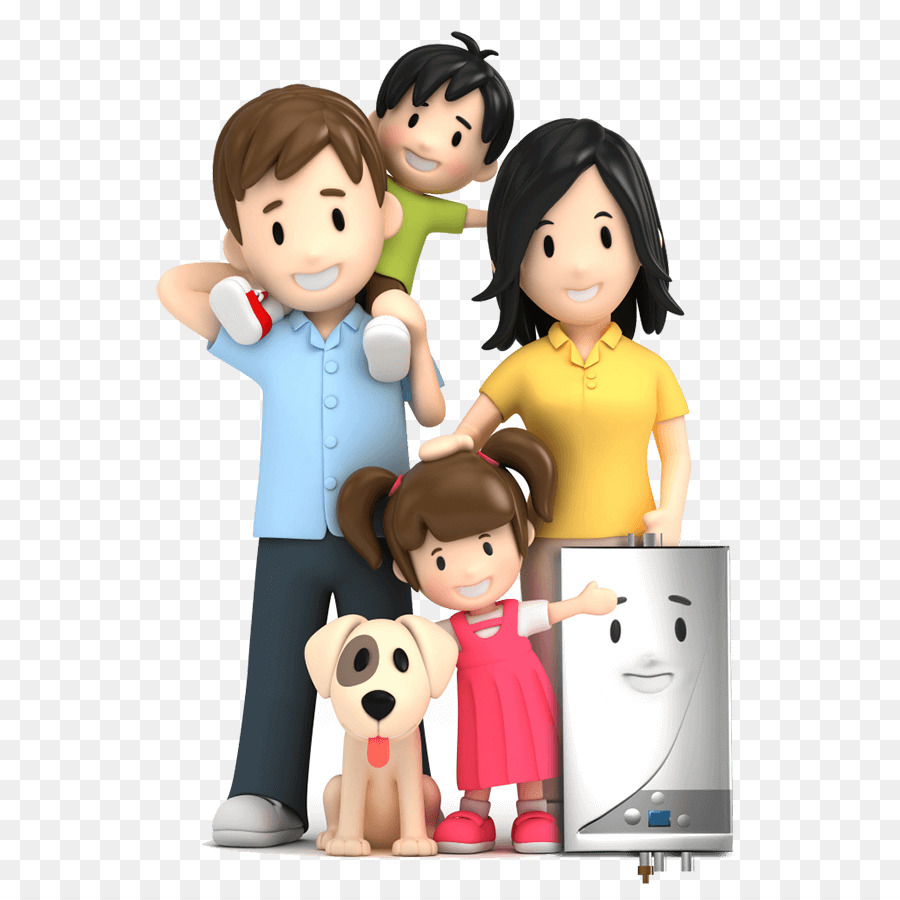 Cartone animato famiglia di fotografia Stock - famiglia