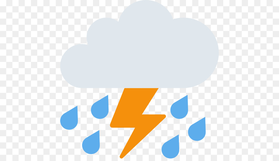 Schwere gewitter Warnung Emoji Regen - Natur Himmel