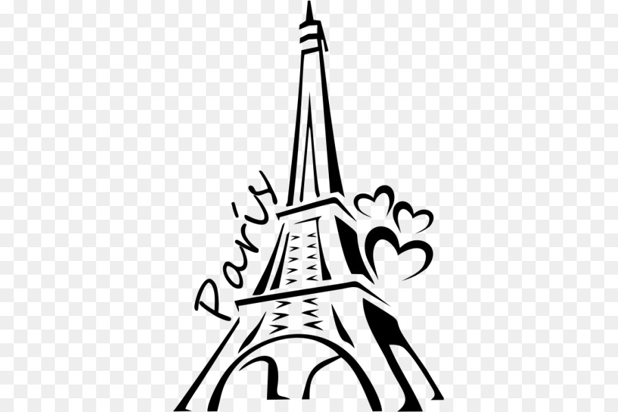 Tháp Eiffel Vẽ Sơn Bóng - tháp eiffel
