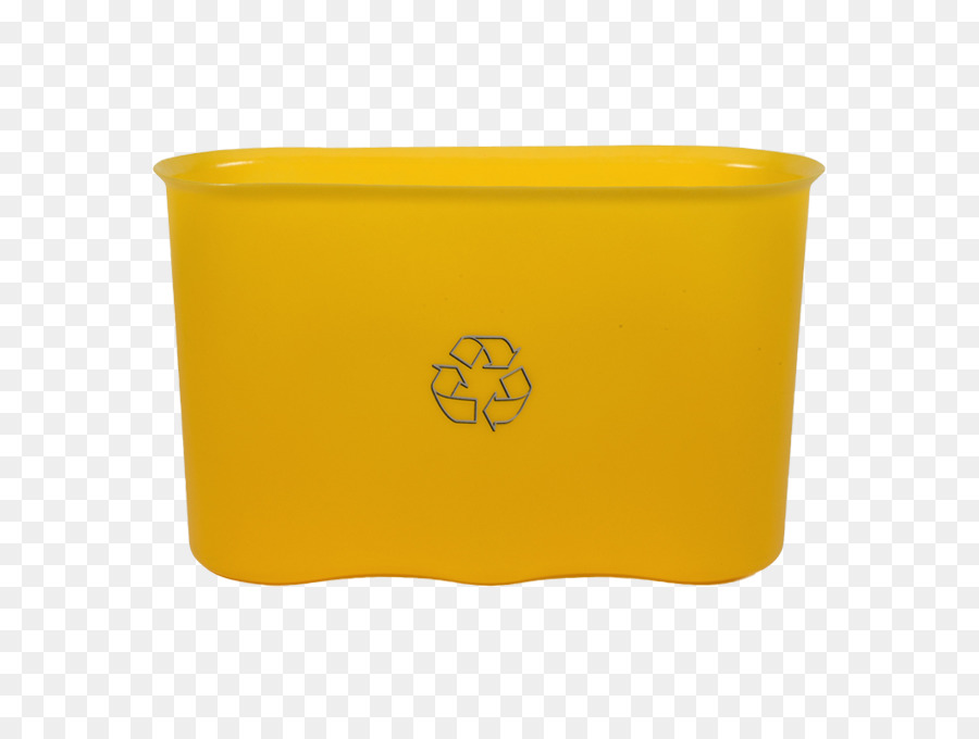 Bidoni della spazzatura & Cestini per la Carta di Riciclaggio di plastica Giallo - la scatola del prodotto di design