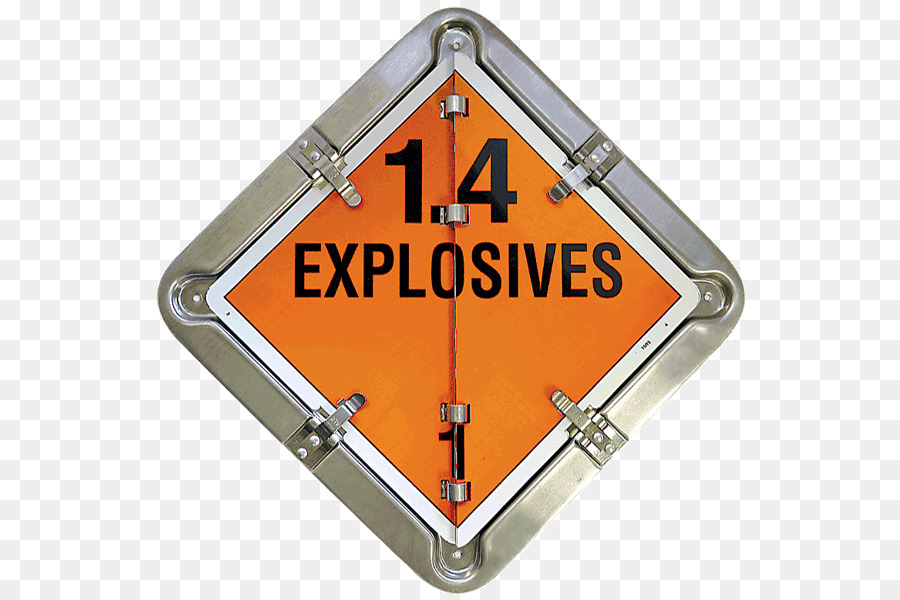 Manifesto merci Pericolose materiale Esplosivo HAZMAT Classe 7 Radioattivi Titolo 49 del Codice dei Regolamenti Federali - Cartello