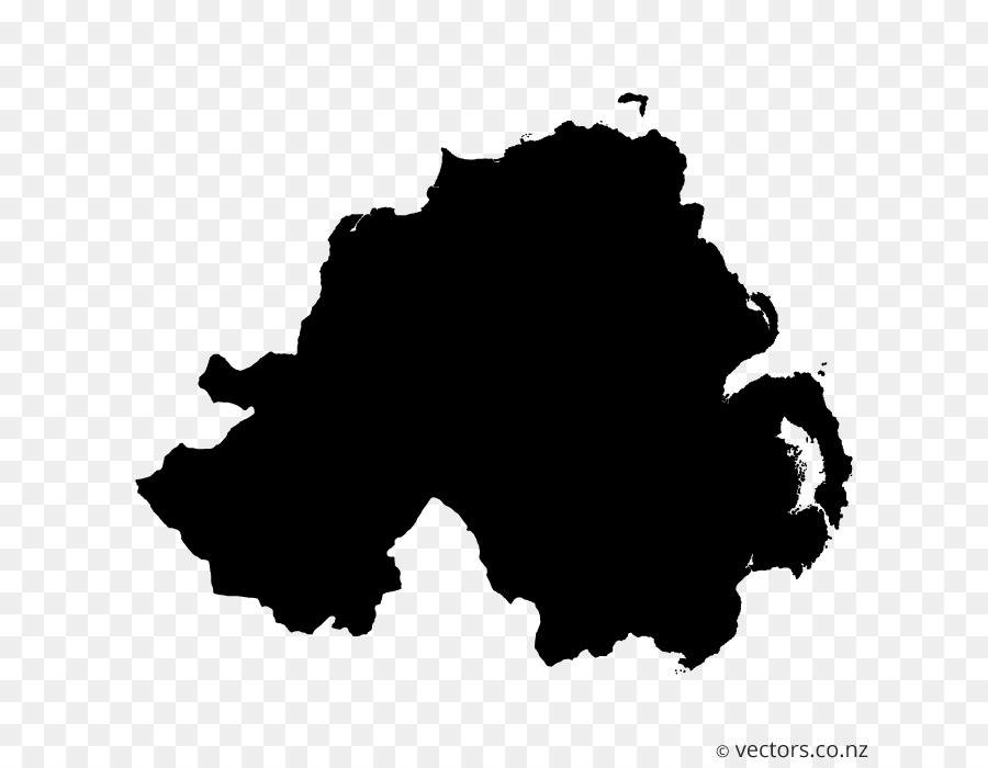 Bandiera dell'Irlanda del Nord Mappa Vettoriale - mappa