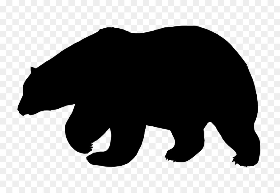 Orso polare, orso Bruno, orso nero Americano Moose Silhouette - Orso polare