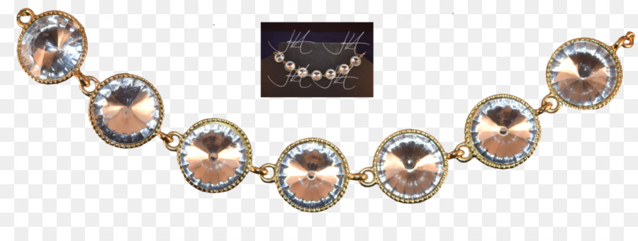 Edelstein-Schmuck-Collier Halskette Perle - Crystal gem