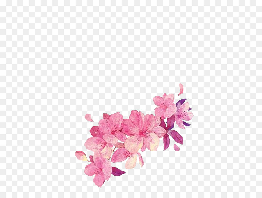 Cắt hoa Màu nước sơn Clip nghệ thuật - hoa