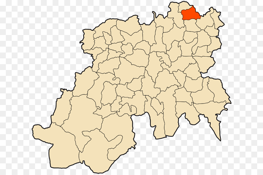 Souagui Berrouaghia Djouab Souaghi Distretto Ksar Boukhari - mappa