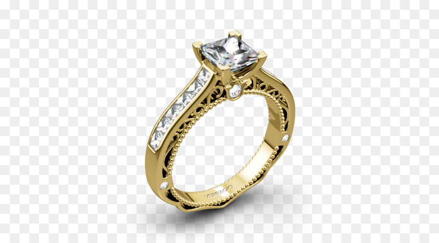 Anello di fidanzamento anello di Nozze Color oro - anello