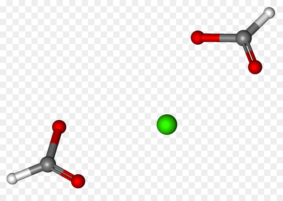 Ball-und-stick Modell Calcium-Formiat-Moleküls - Linie