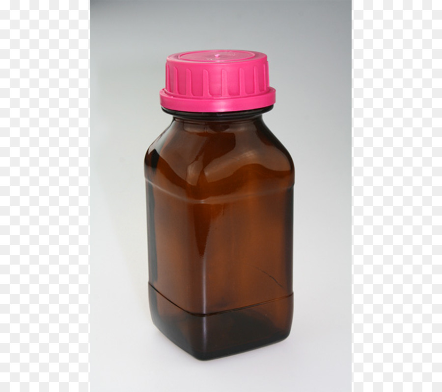 Bottiglia di vetro color Caramello Marrone - reagenti chimici