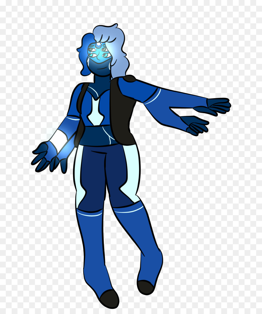 Copricapo Costume da Supereroe Clip art - blu cobalto