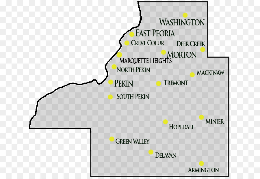 Contea Di Washington, Illinois Peoria Tazewell, Virginia Mappa - mappa