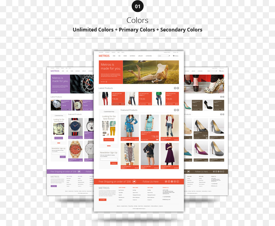 PrestaShop Responsive web design-Web-Seite Vorlage CS-Cart - unbegrenzte Farben